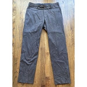 INCOTEX Pants Mens Size 34x31 Gray Cotton Stretch Classic Fit Twill Slacks